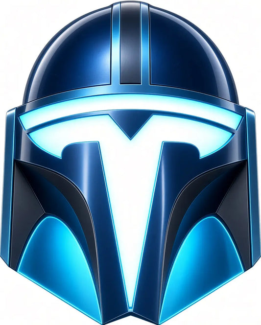 Tesla Helmet Logo Decal | Model Y & Model 3