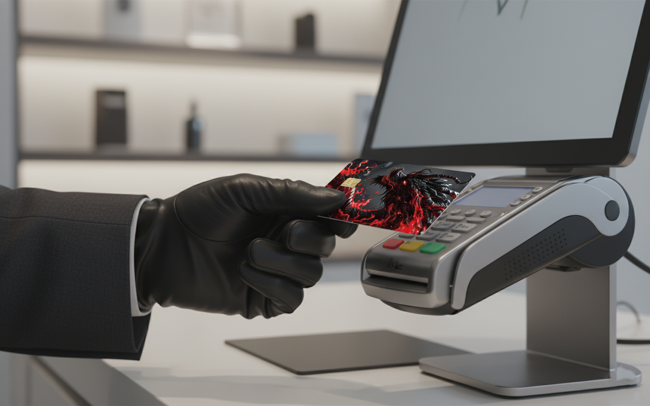 Obsidian Dragon Black Card | Premium Credit Card Art