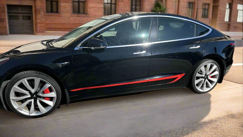 Tesla Model 3 Side Stripes Elevate Your EV's Style and Elegance