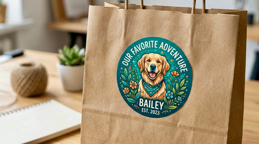 3" or 5" Round Stickers - Personalized Waterproof Vinyl Decals