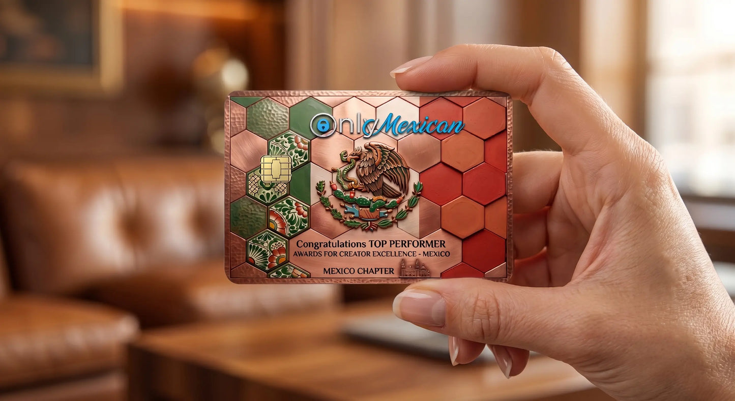 OnlyMexican Top Performer Mexico Flag Credit Card Skin Cover