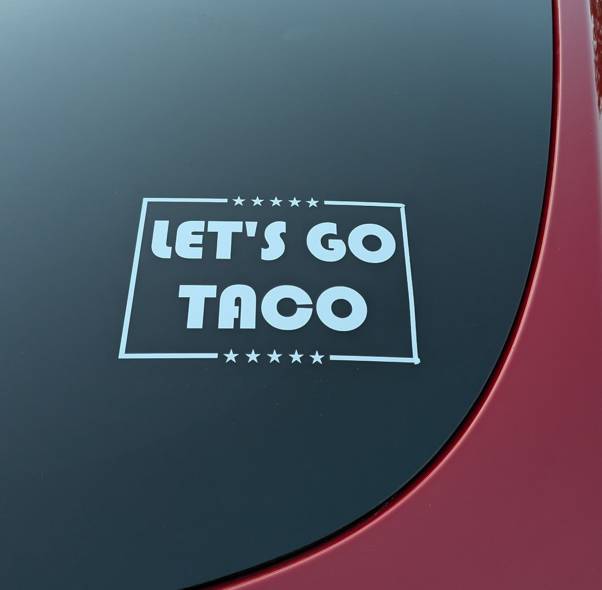 Let's Go TACO Funny Decal