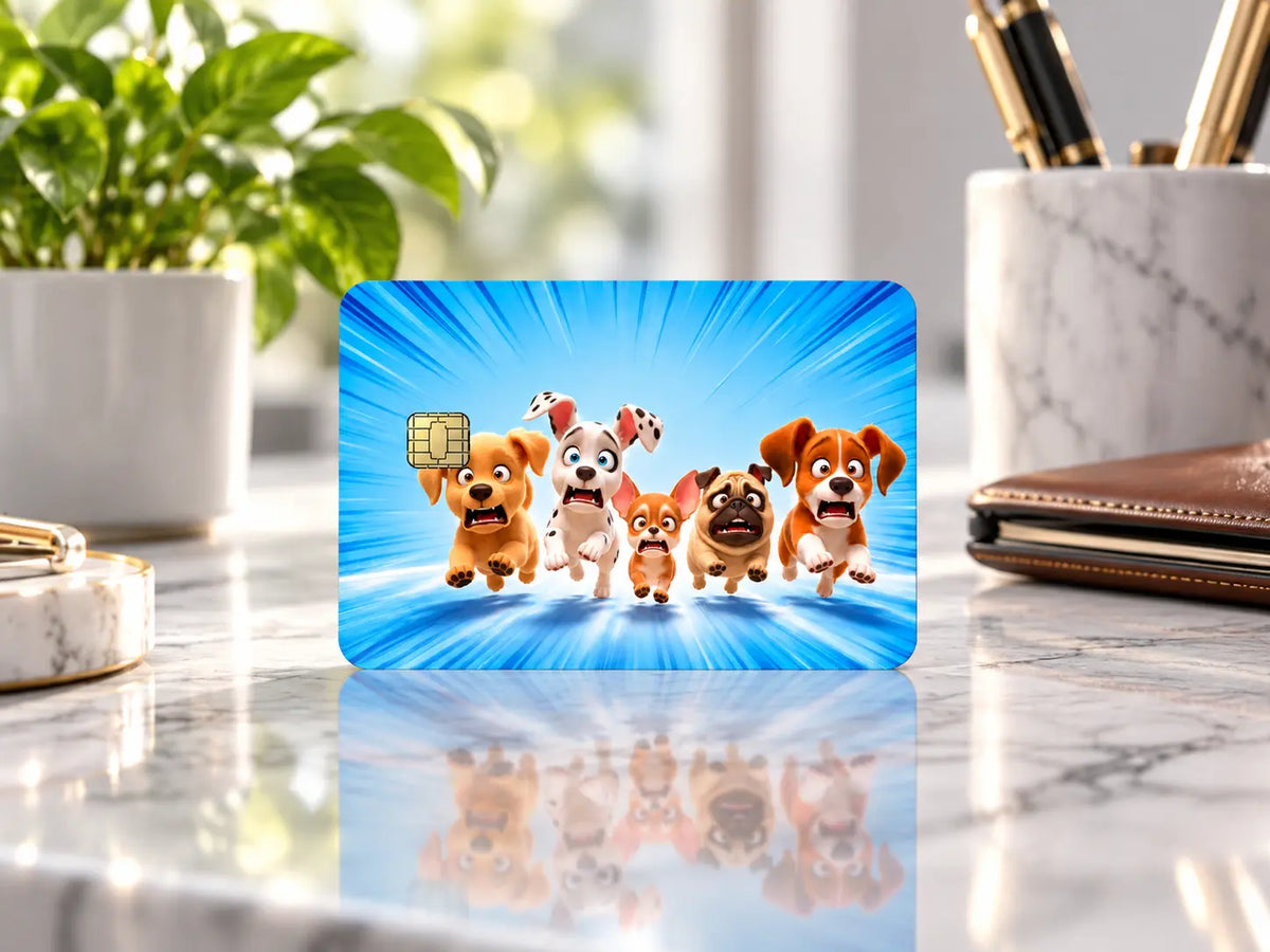 Funny Puppy Credit Card Skin – Cute Dog Card Sticker