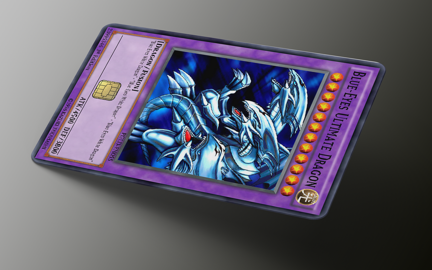 Yu-ge-O Card Collection Credit Card Skin / Wrap Decal Pre-Cut Sticker (Small Chip)
