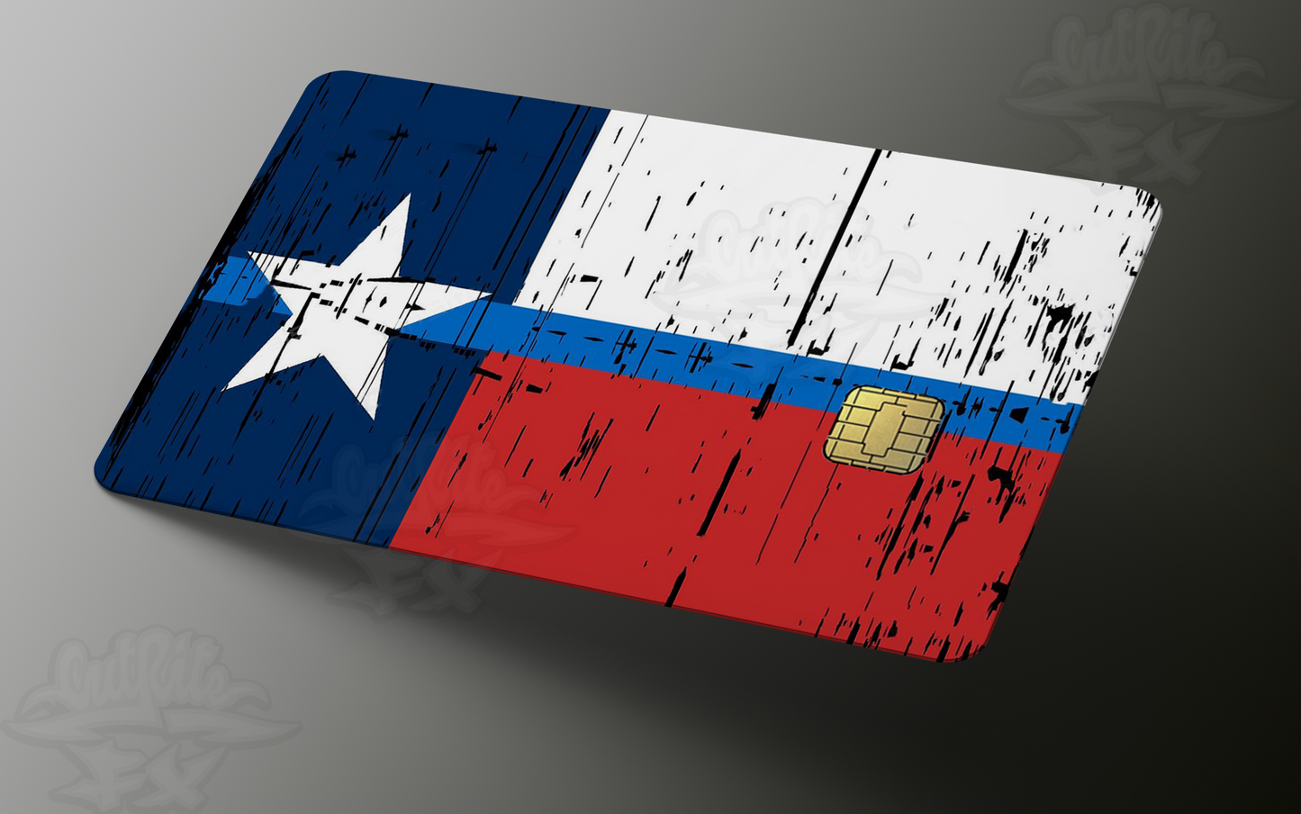 Blue Line Texas Flag Credit Card Skin (small chip)