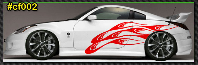 Flames Custom Vinyl Graphics CF002