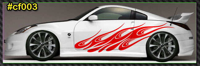 Flames Custom Vinyl Graphics CF003