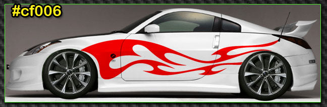 Flames Custom Vinyl Graphics CF006