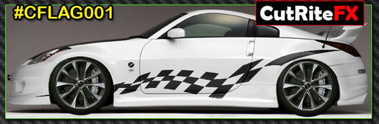 Checkered Custom Vinyl Graphics CFLAG001