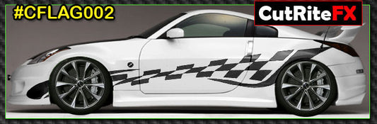 Checkered Custom Vinyl Graphics CFLAG002