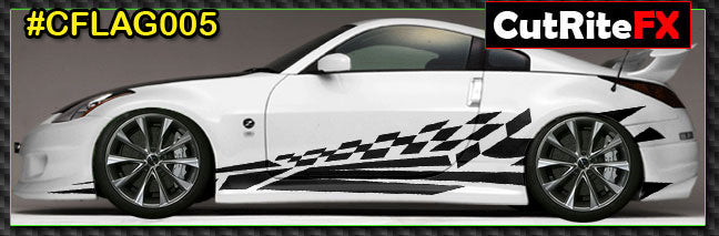 Checkered Custom Vinyl Graphics CFLAG005