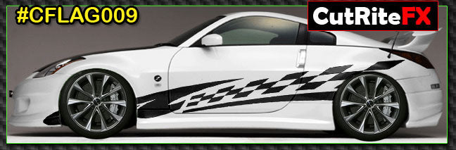 Checkered Custom Vinyl Graphics CFLAG009