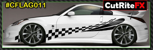 Checkered Custom Vinyl Graphics CFLAG011