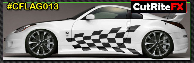 Checkered Custom Vinyl Graphics CFLAG013