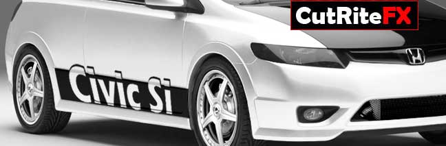 Custom Vinyl Graphics Honda Stripe