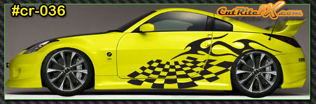 Checkered Custom Vinyl Graphics CR036