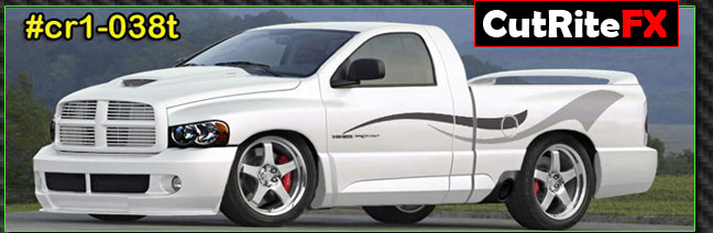 Truck Custom Vinyl Graphics CR1038T