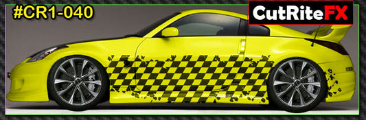 Checkered Custom Vinyl Graphics CR1040