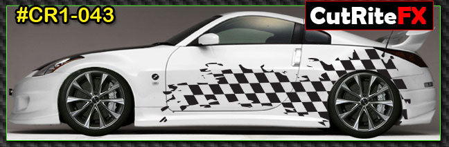 Checkered Custom Vinyl Graphics CR1043