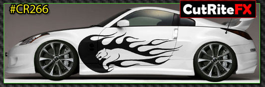 Flames Custom Vinyl Graphics CR266