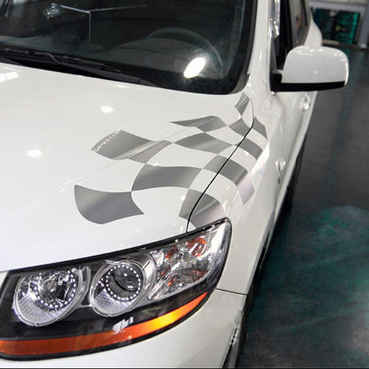 CR322 Checkered Hood Decal