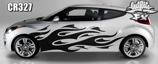 Flames Custom Vinyl Graphics CR327
