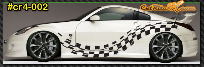 Checkered Custom Vinyl Graphics CR4002