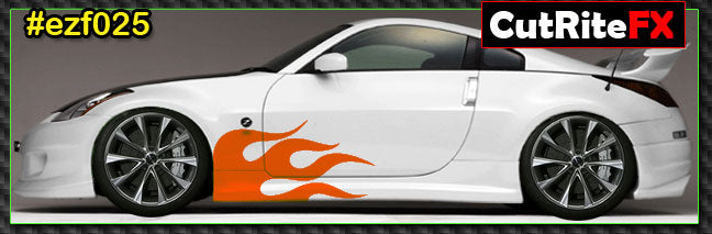 Flames Custom Vinyl Graphics EZF025