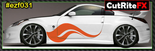 Flames Custom Vinyl Graphics EZF031