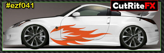 Flames Custom Vinyl Graphics EZF041
