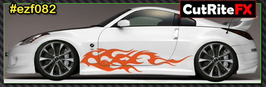 Flames Custom Vinyl Graphics EZF082