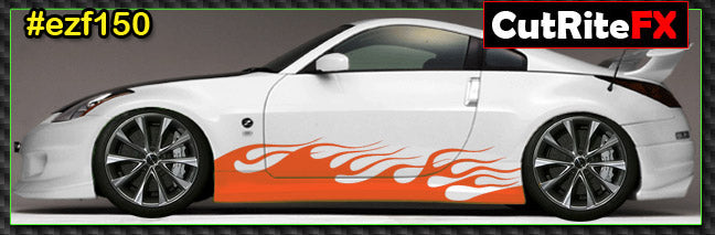 Flames Custom Vinyl Graphics EZF150