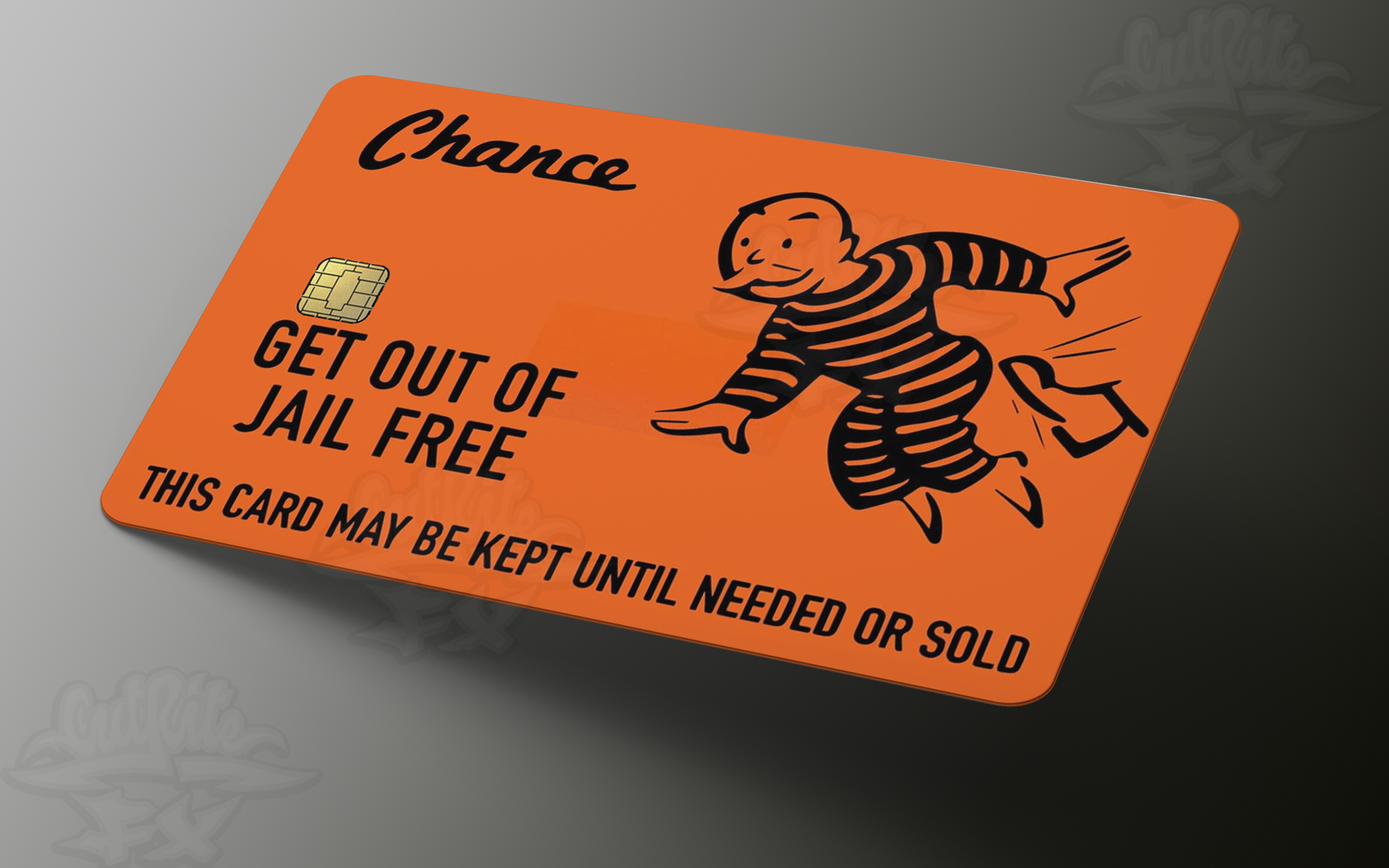 Get Out Of Jail FREE Credit Card Skin, Debit Card Covering – CutRiteFX