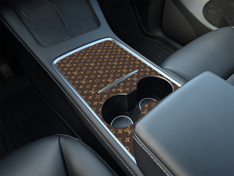 Tesla Model Y Center Console LV Wrap Kit (2021–2025) | Precision Fit DIY