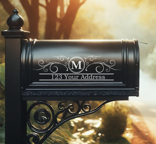 Mailbox Decal | Custom Mailbox Decal (Both Sides) 14 Inch Long