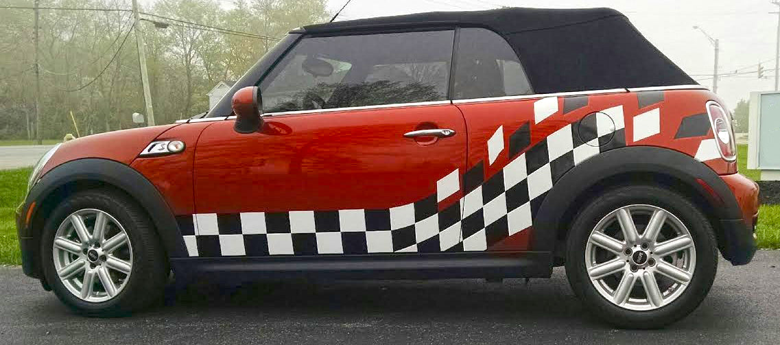 Mini Cooper Racing Checkered