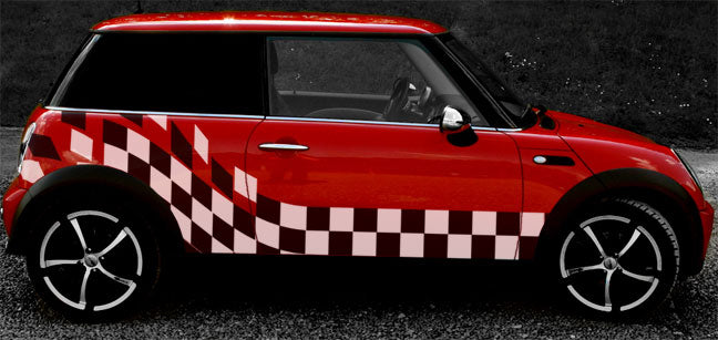 Mini Cooper Racing Checkered