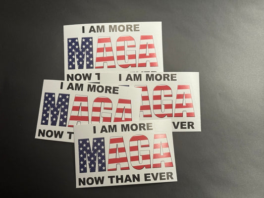 More MAGA Now Than Ever | Trump, Decal Sticker for car