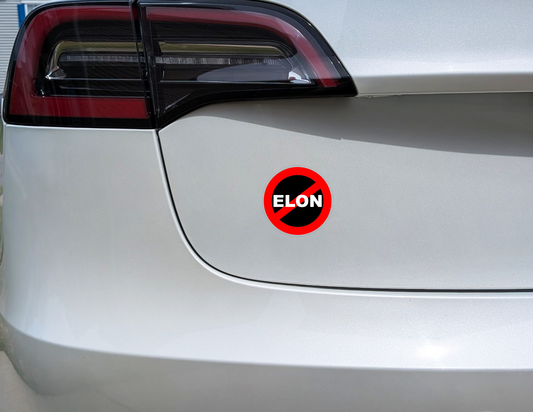 No Elon Car Decal Sticker