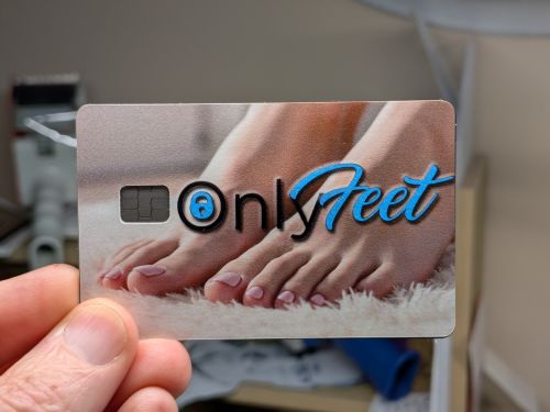 Only Feet Credit Card Skin, Debit Card Covering (small chip)