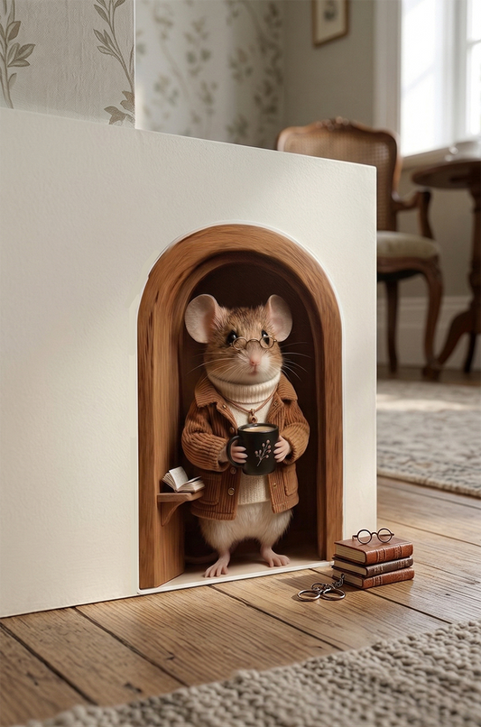 Professor Whiskers: Mouse Hole Wall Decal