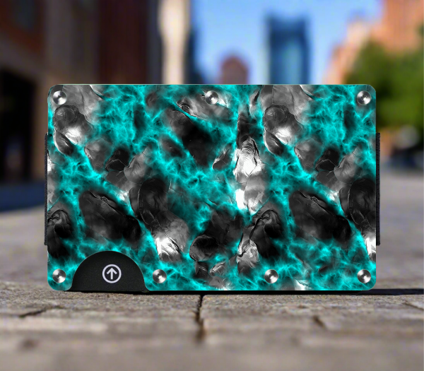 Ridge Wallet Wrap Aqua Gray