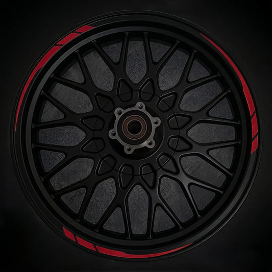 Universal Wheel Rim Decals - Precision Cut Vinyl Striping for Motorcycles & Cars