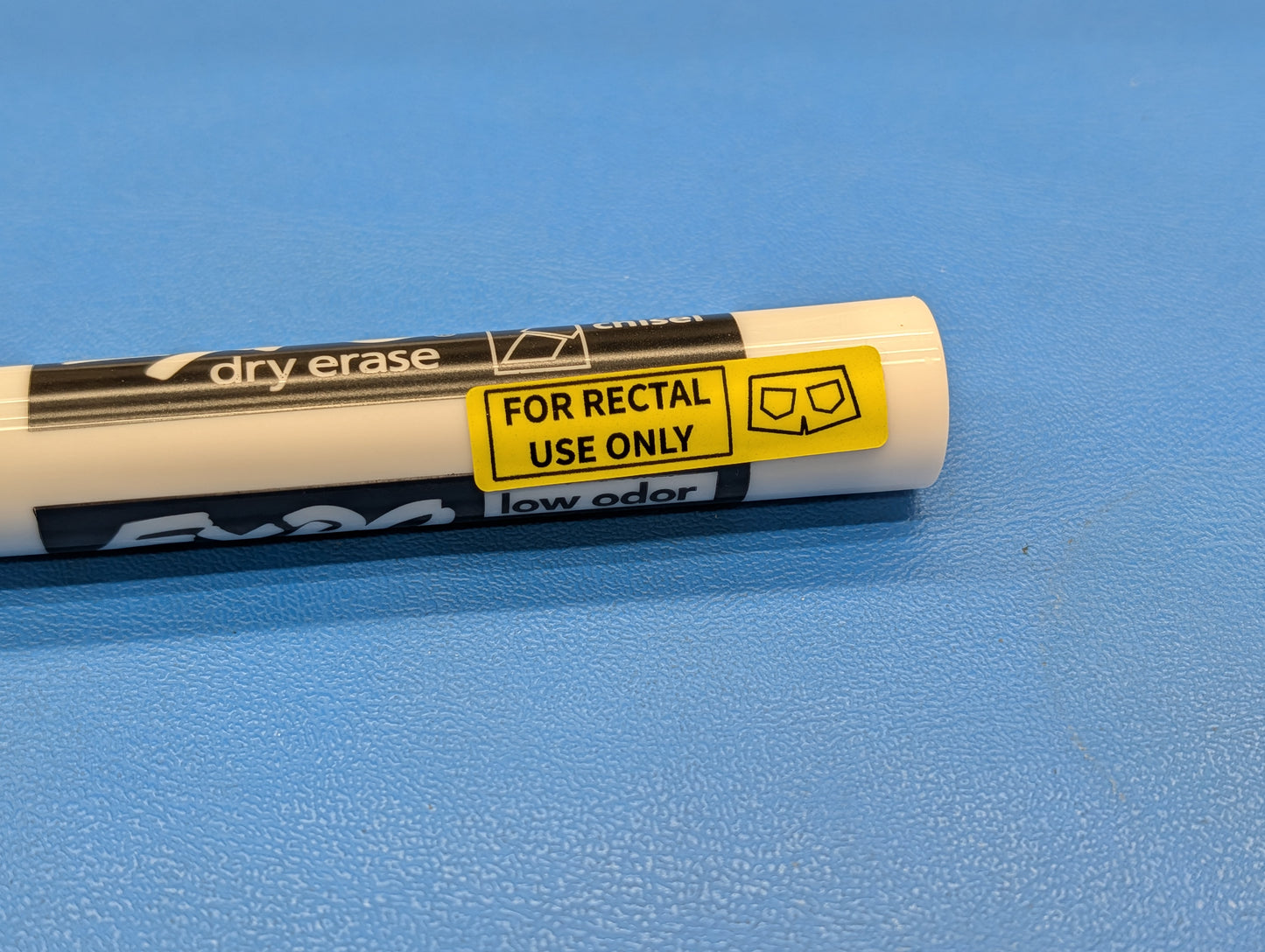 Funny "For Rectal Use Only" Stickers - "0.375" x 1.5"