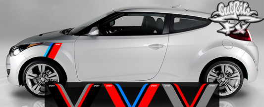 Universal Sport Hash Side Door Fender Sticker Racing Decal Sticker Car Truck SUV