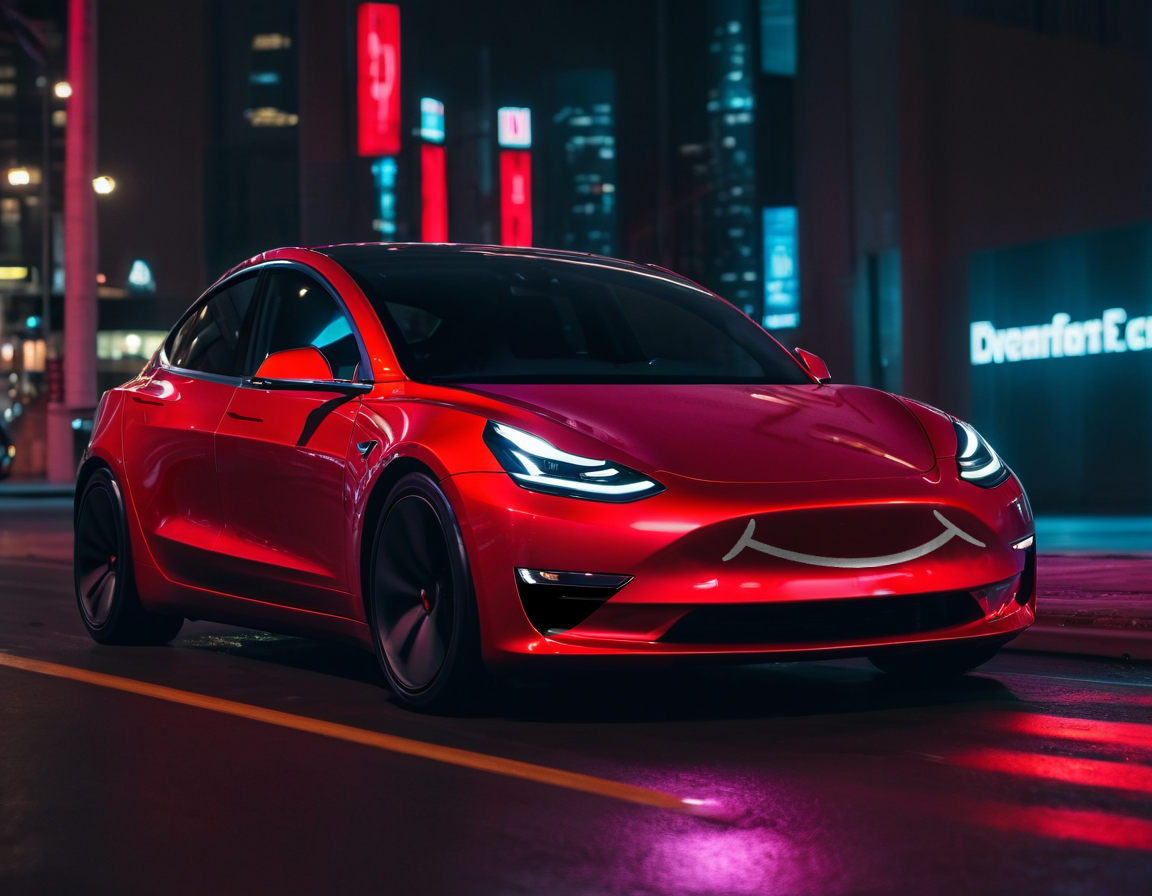 Tesla Happy Face Decal