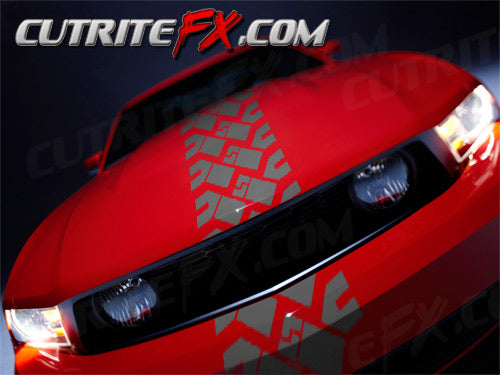 Custom Vinyl Racing Stripes Tire Tracks