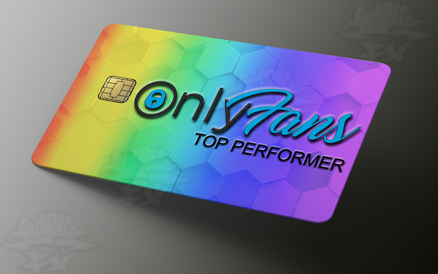 Only Fans TOP PERFORMER Credit Card Skin, Debit Card Covering