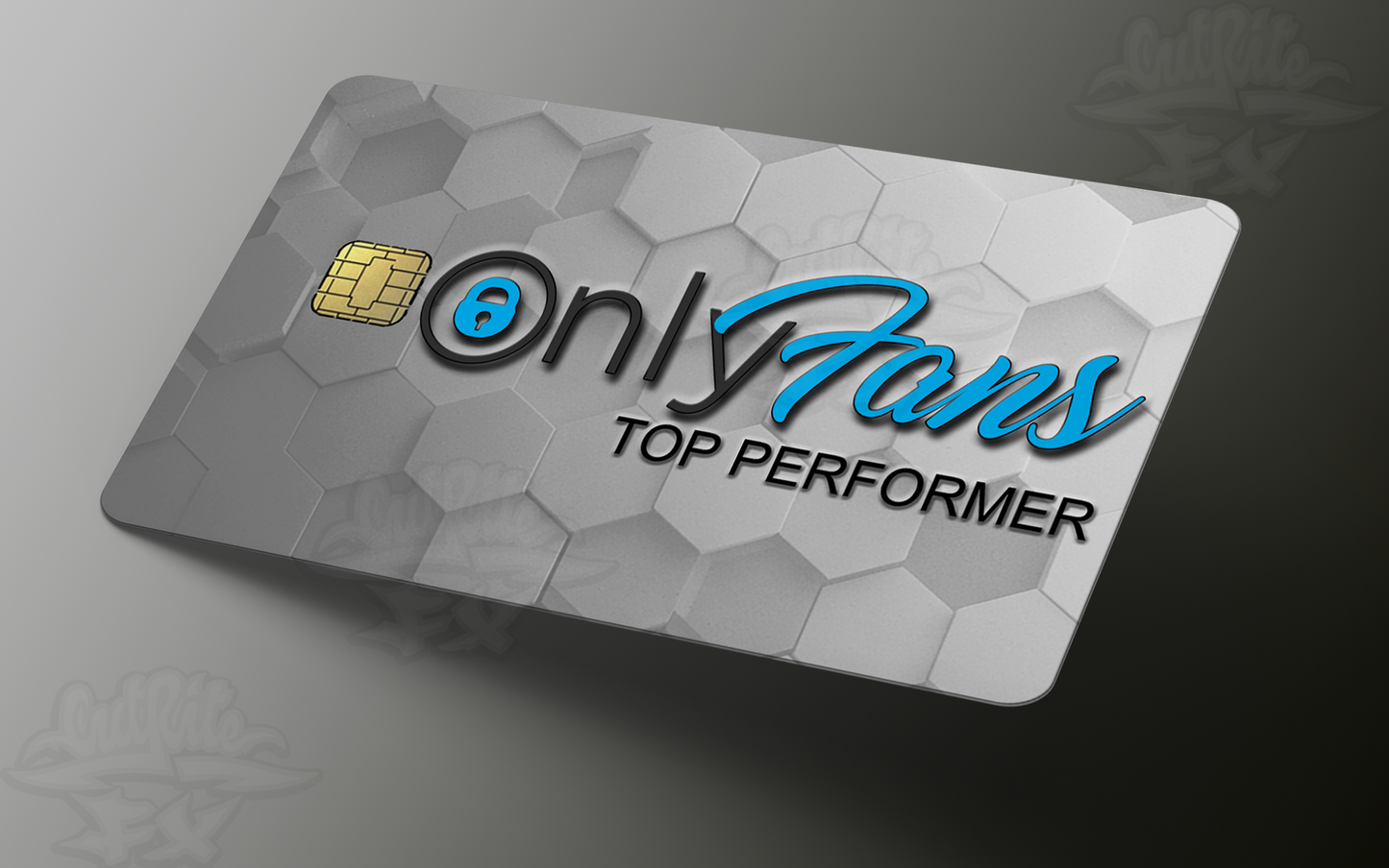 Only Fans TOP PERFORMER Credit Card Skin, Debit Card Covering