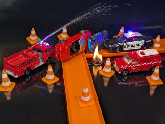 Mini 3D Printed Traffic Cones (1-Inch Tall) – 40 or 80 Pack for RC Tracks, Dioramas, and Desk Toys